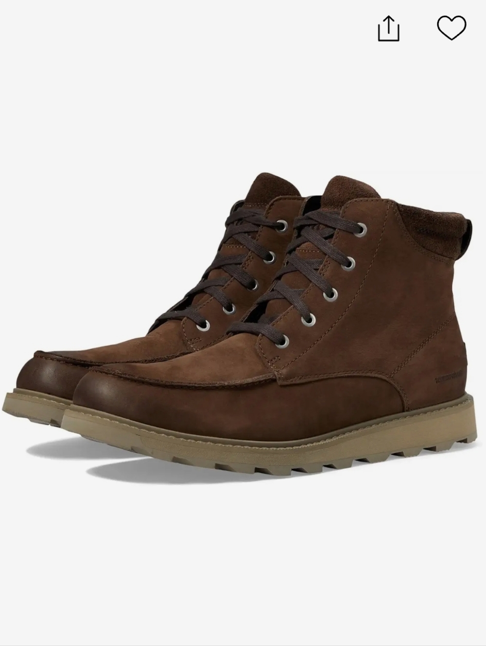 Sorel Brown Men's Lace-Up Boots